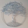 Arbre de vie en relief de 60 cm métal argenté