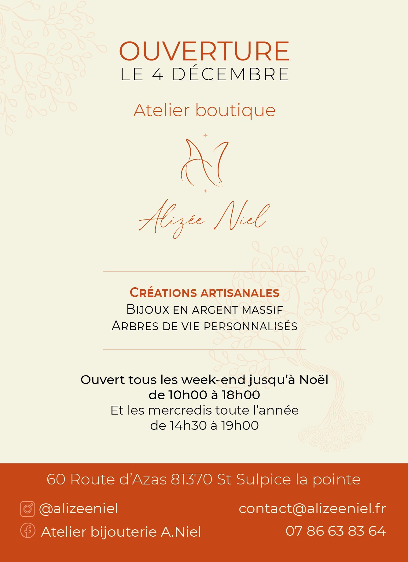 Atelier boutique Alizée Niel