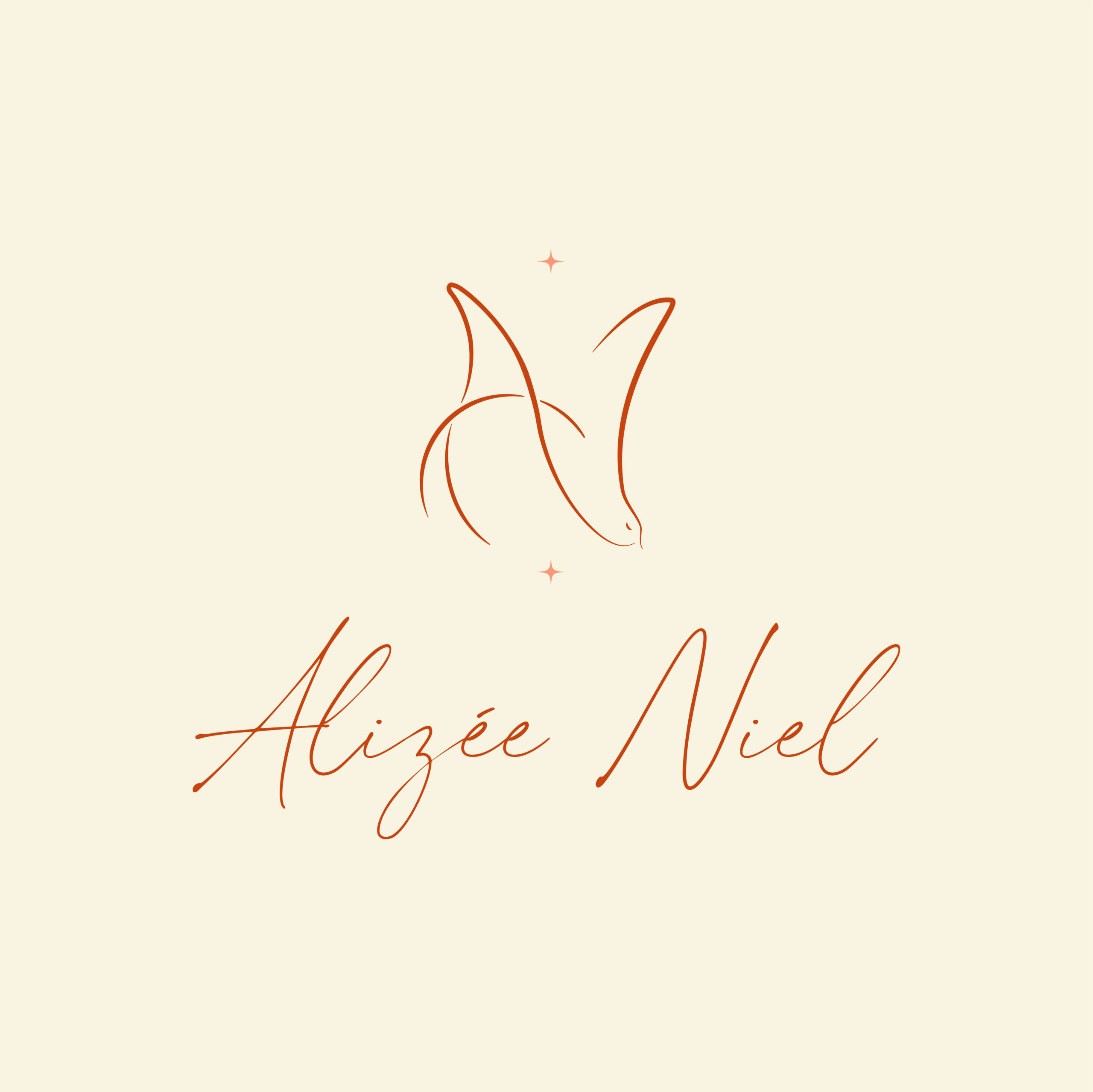 Logo Alizée Niel fond beige