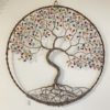 Arbre de Vie mural Ø 40 cm - Multicolore - Marron clair