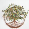 Arbre de vie en relief 20cm cuivré -Vert