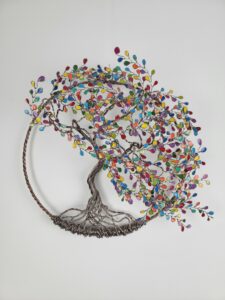 Arbre de vie en relief 30cm Marron clair - Multicolore