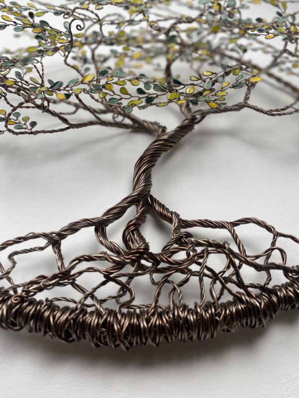 Arbre de vie en relief couleur olivier artisanat tarn