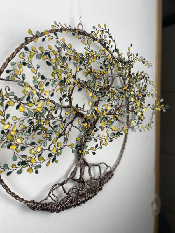 Arbre de vie en relief couleur olivier artisanat tarn