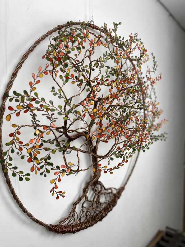 Grande décoration murale arbre de vie artisanal