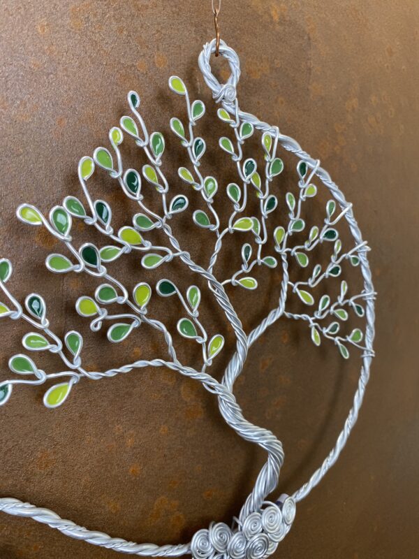 Arbre de vie mural en métal artisanal