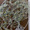 Grand arbre de vie mural artisanal vert